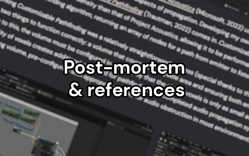 Post-mortem & references